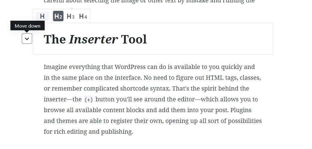 Gutenberg- text editor